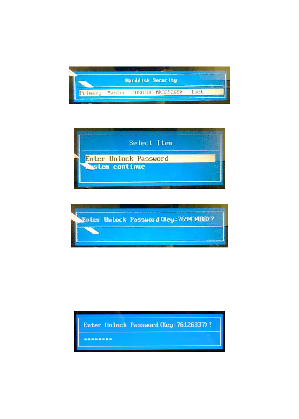 Remove hdd/bios password utilities | Acer 7715Z User Manual | Page 47 / 200