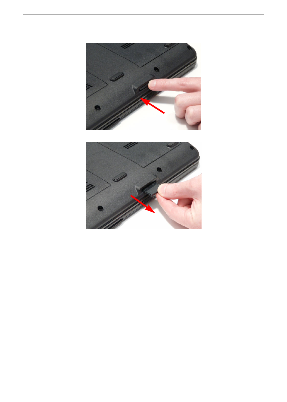 Removing the sd dummy card | Acer 7715Z User Manual | Page 57 / 200