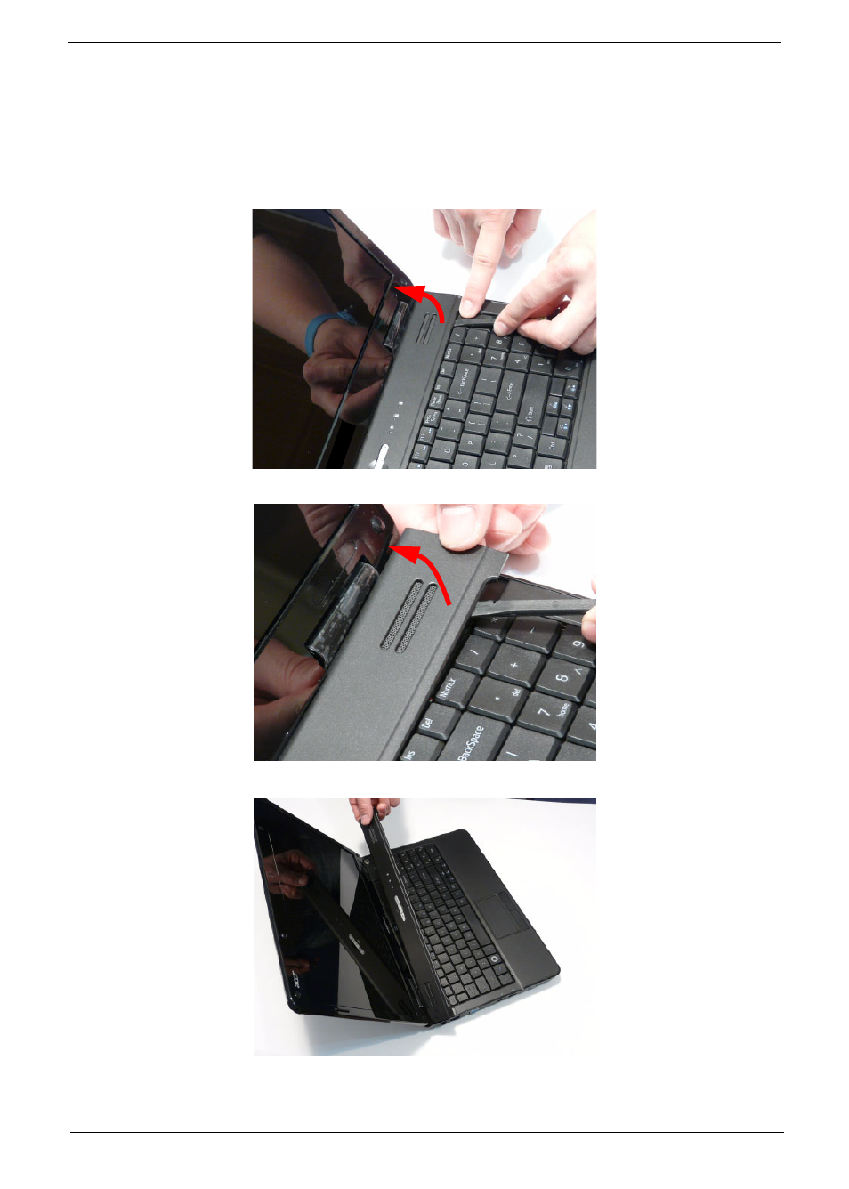 Removing the switch cover | Acer 7715Z User Manual | Page 67 / 200