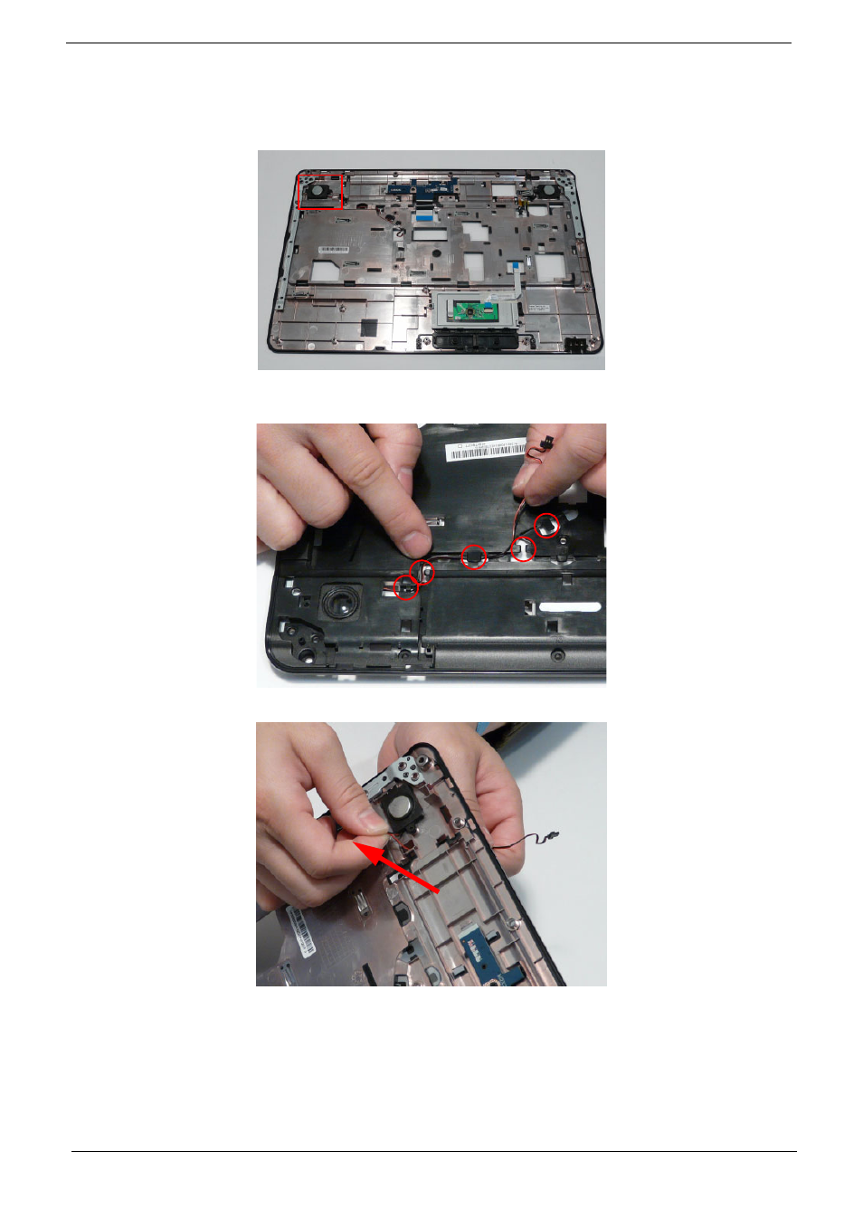 Removing the right speaker module | Acer 7715Z User Manual | Page 80 / 200