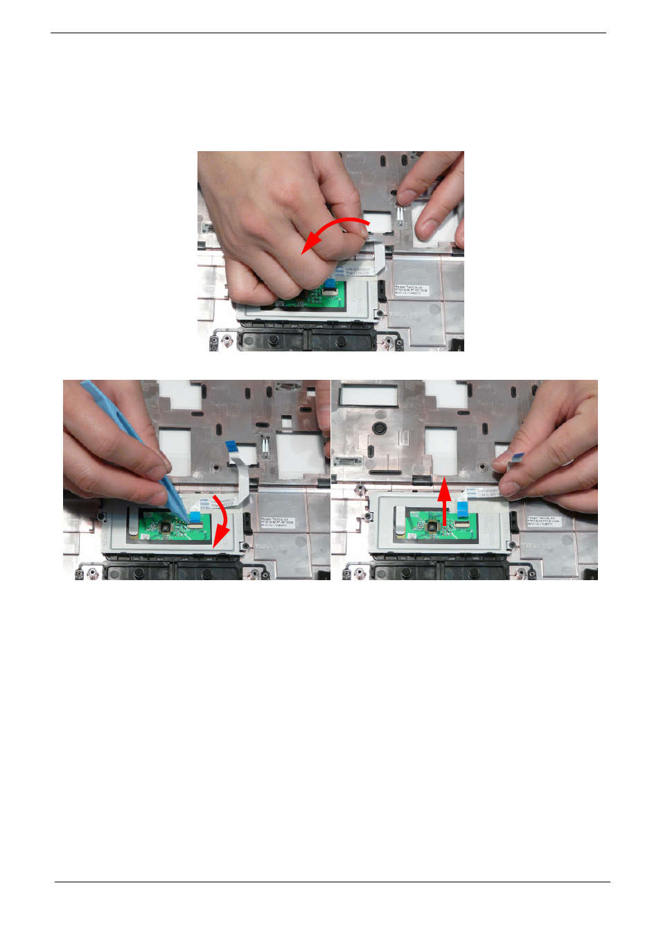 Removing the touchpad bracket | Acer 7715Z User Manual | Page 82 / 200
