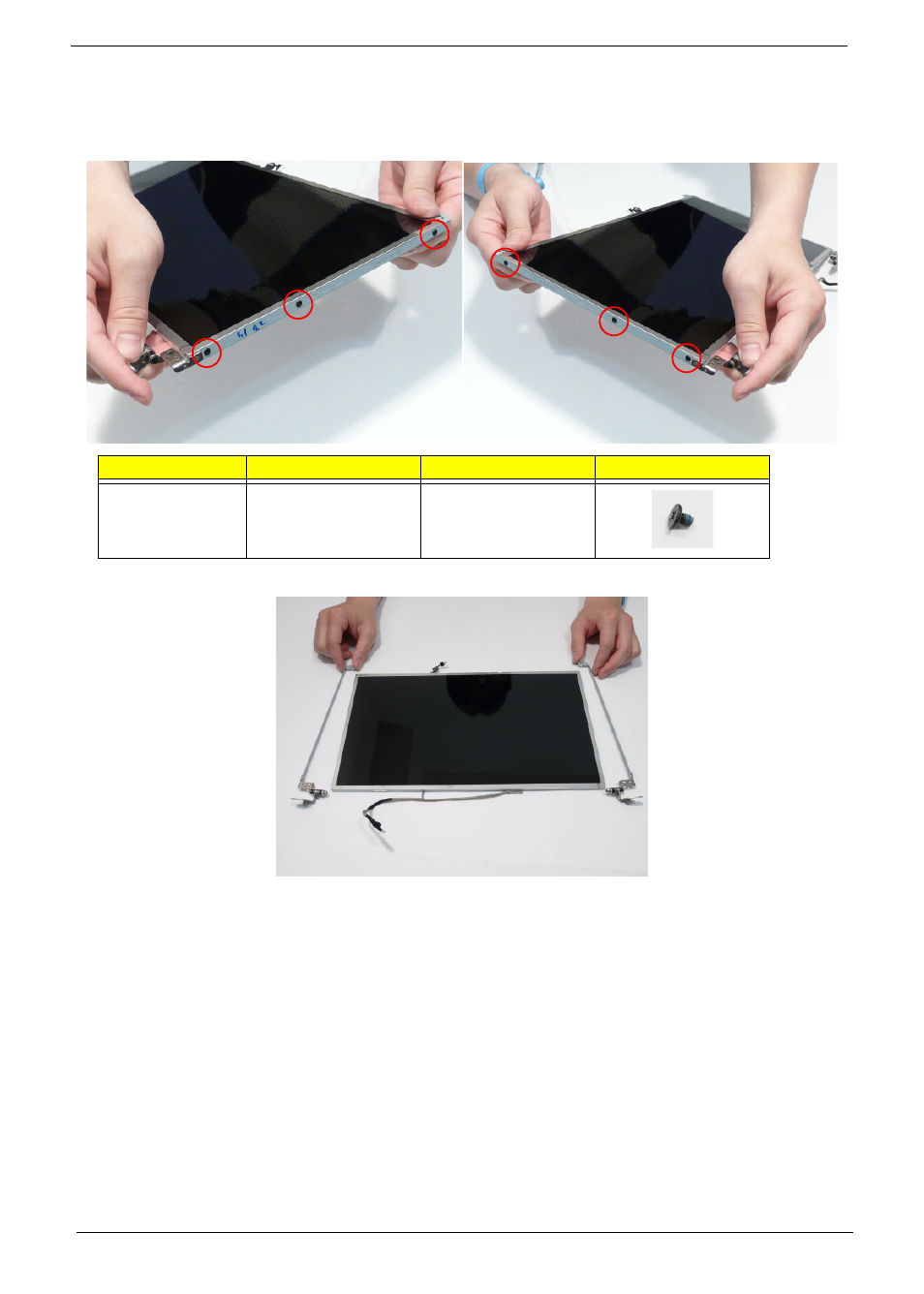 Removing the lcd brackets and fpc cable | Acer 7715Z User Manual | Page 96 / 200