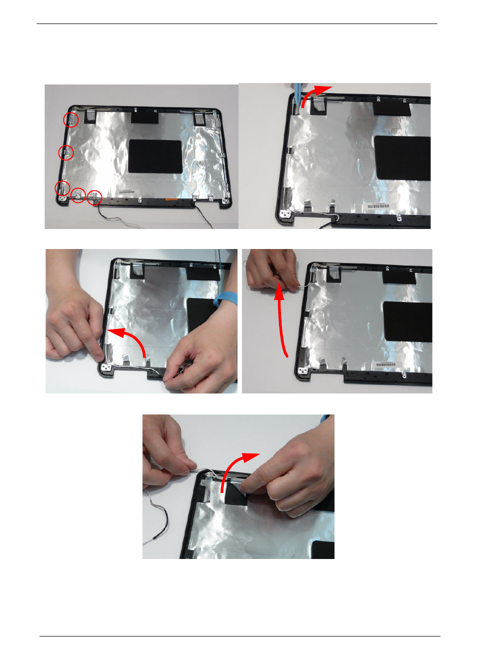 Removing the antennas | Acer 7715Z User Manual | Page 98 / 200