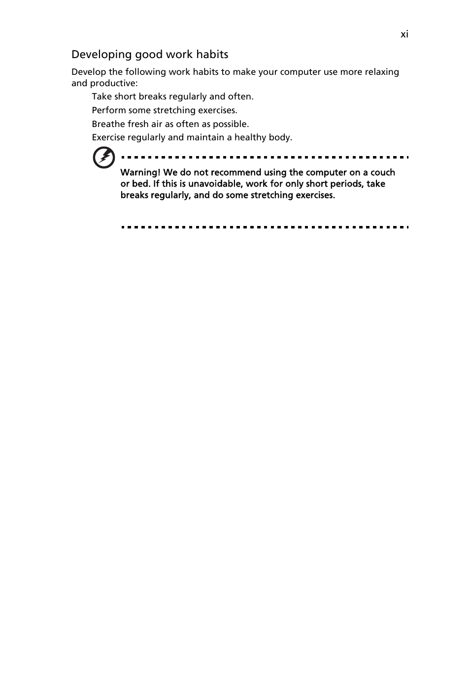 Acer 3680 User Manual | Page 11 / 124