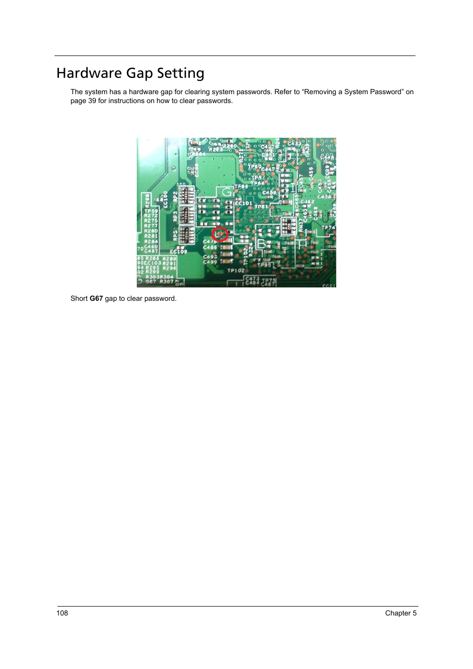 Hardware gap setting | Acer 4715Z User Manual | Page 118 / 154