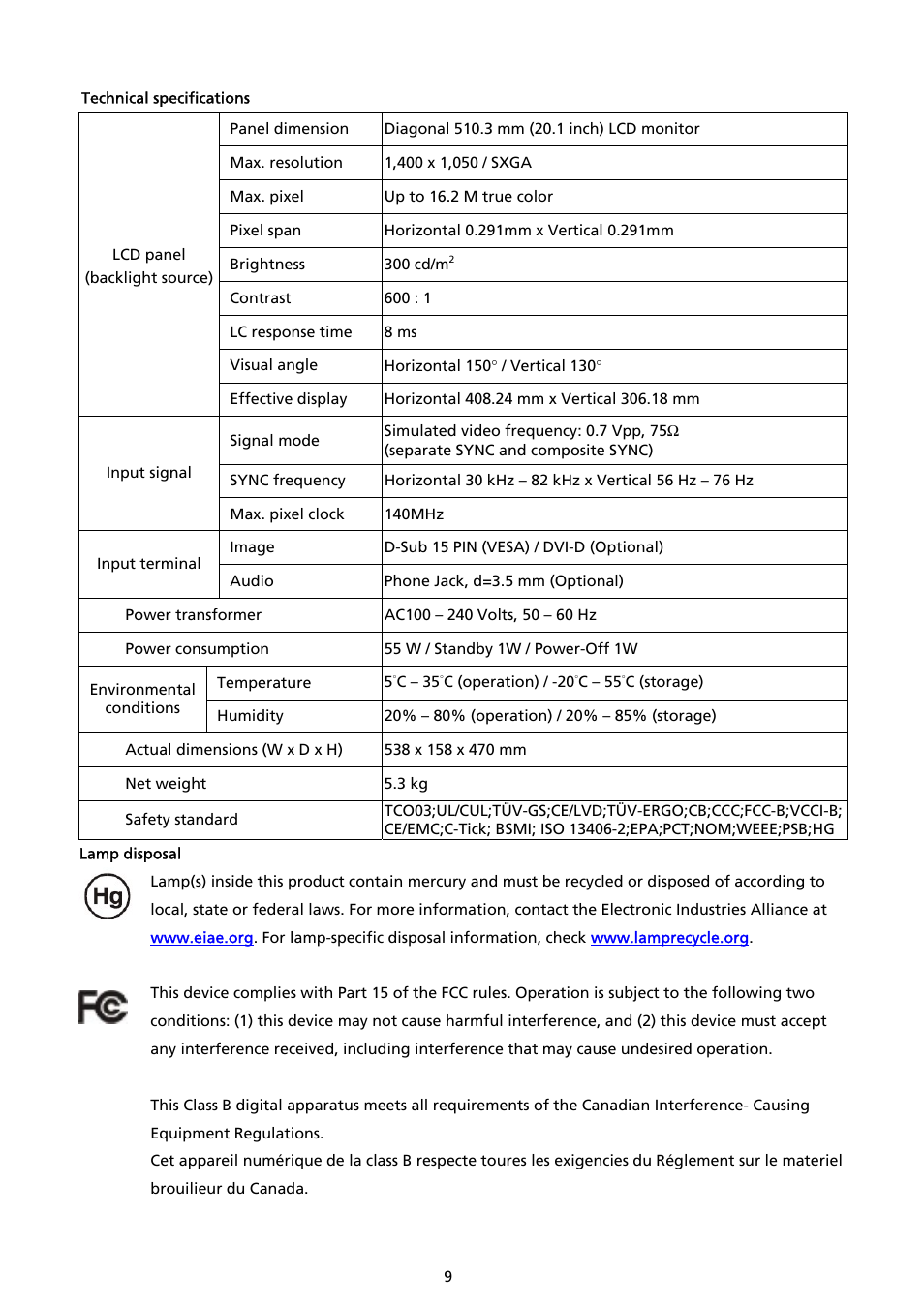 Acer AL2017 User Manual | Page 10 / 11