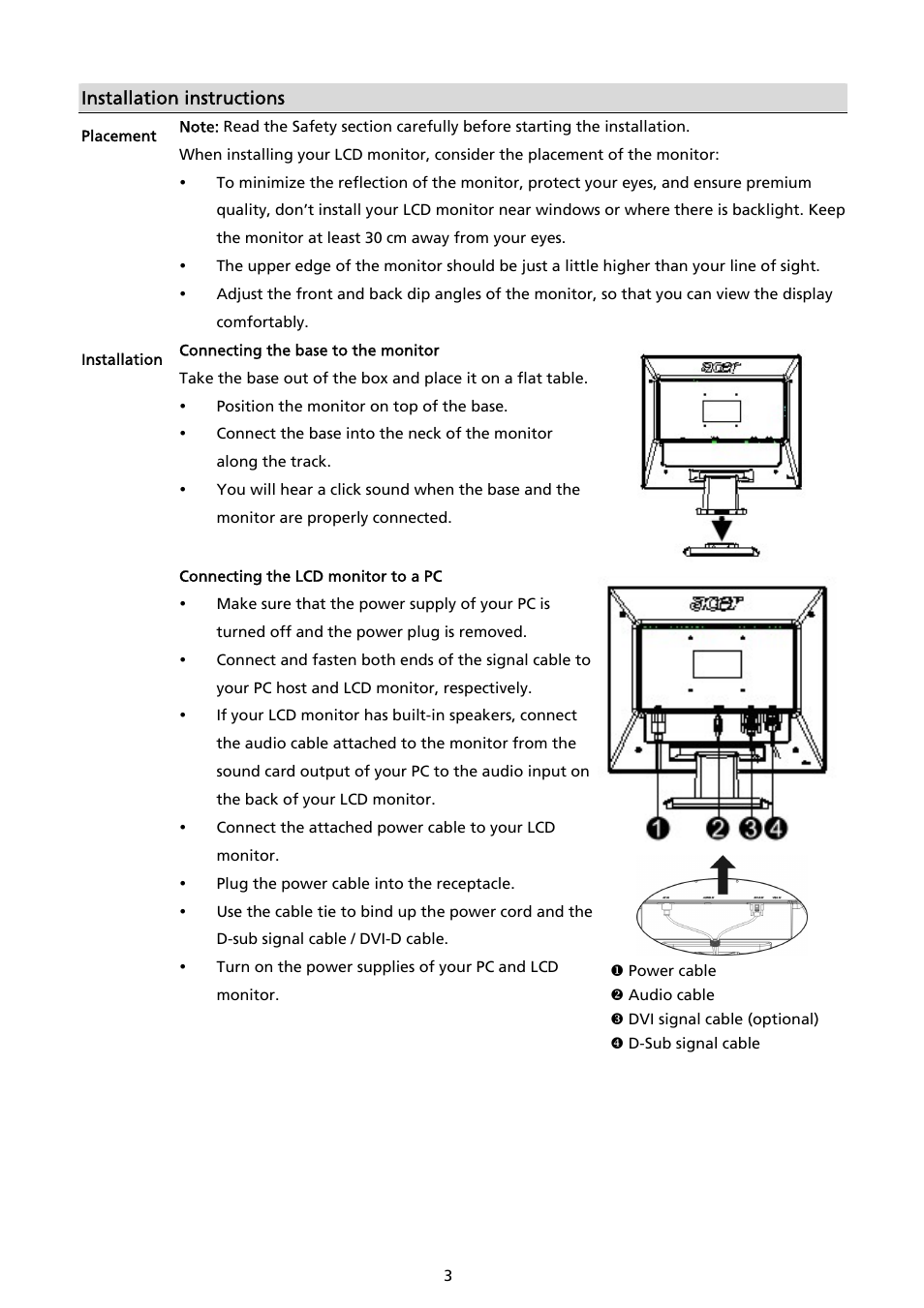 Acer AL2017 User Manual | Page 4 / 11