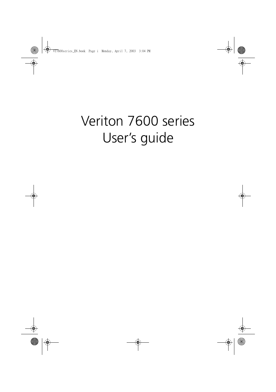 Acer 7600 series User Manual | 116 pages