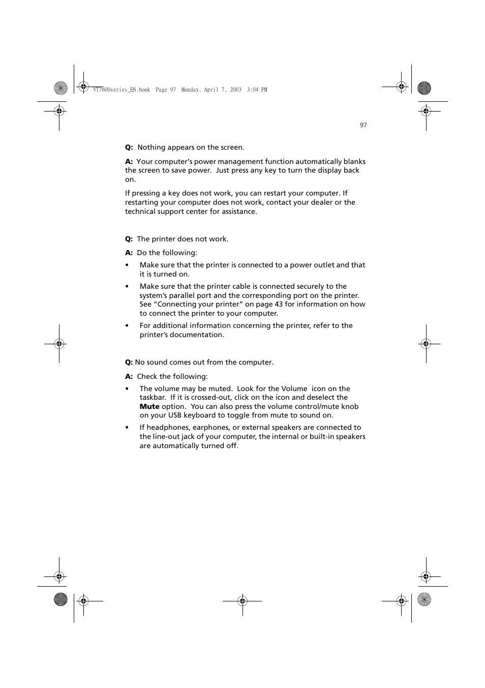 Acer 7600 series User Manual | Page 103 / 116