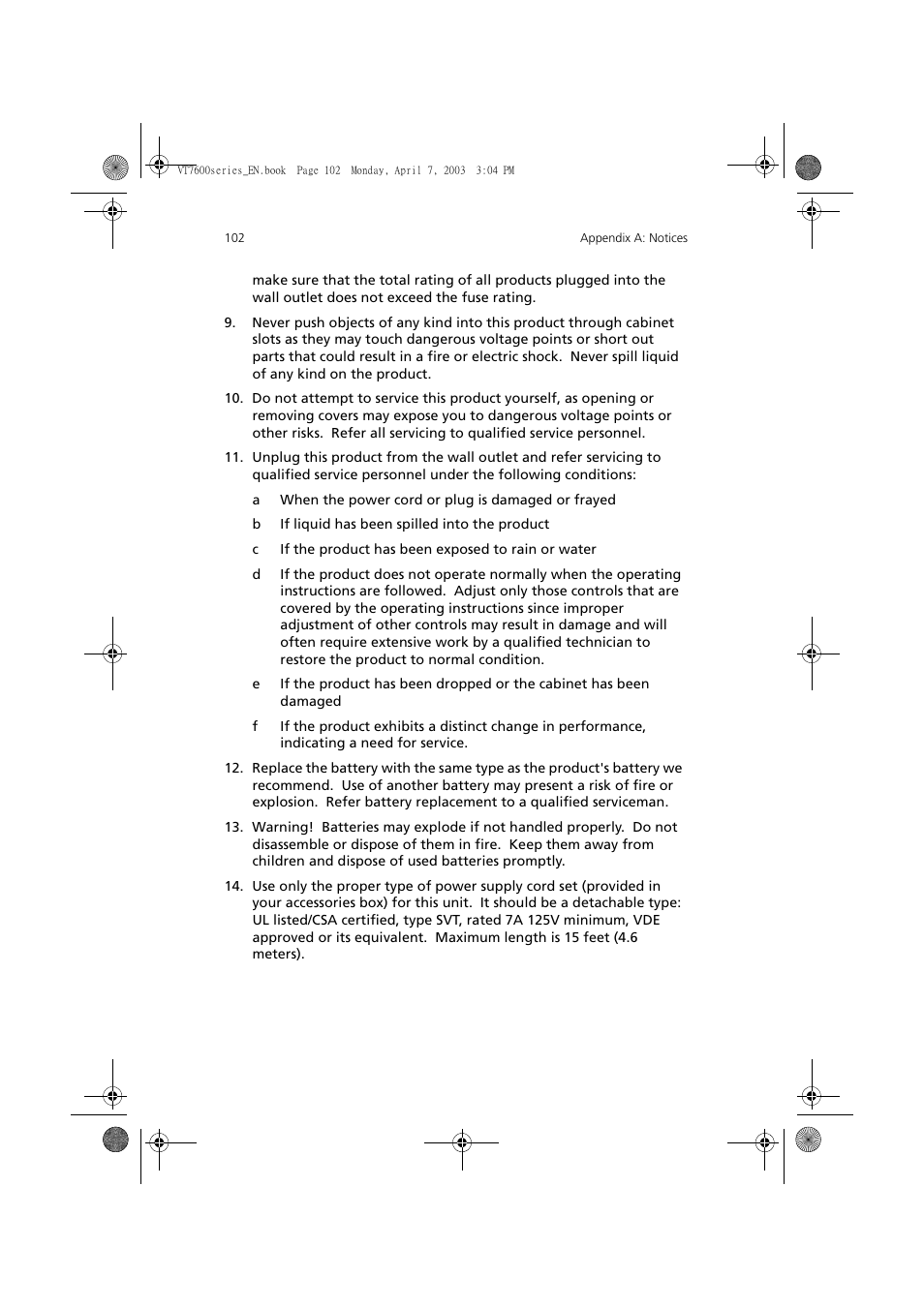 Acer 7600 series User Manual | Page 108 / 116