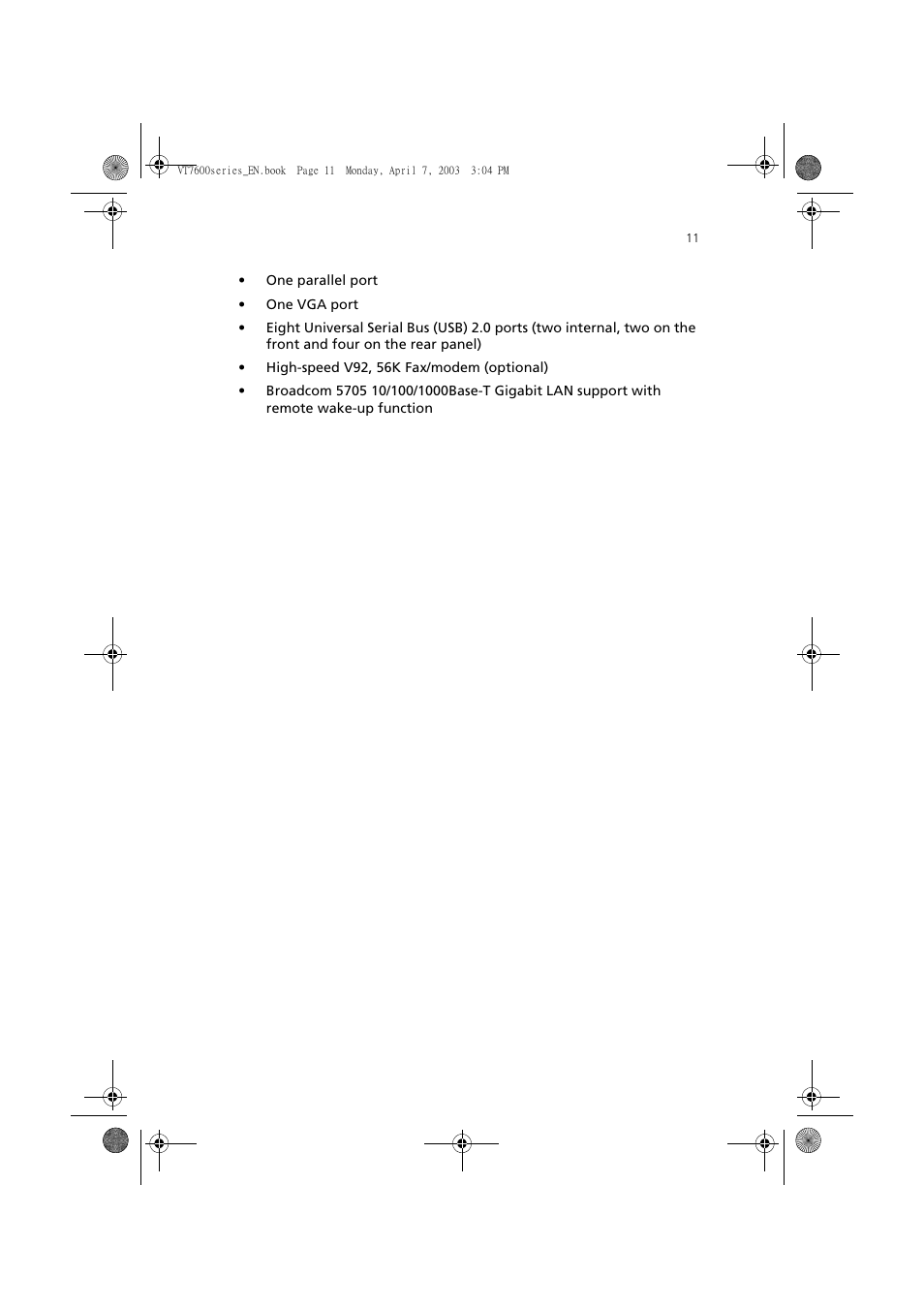 Acer 7600 series User Manual | Page 17 / 116