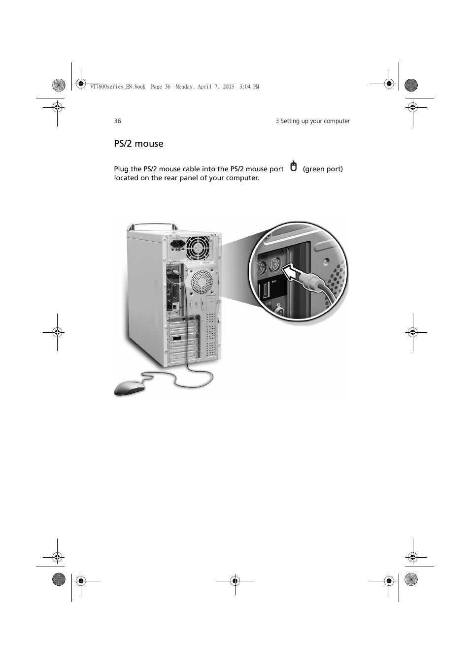 Ps/2 mouse | Acer 7600 series User Manual | Page 42 / 116