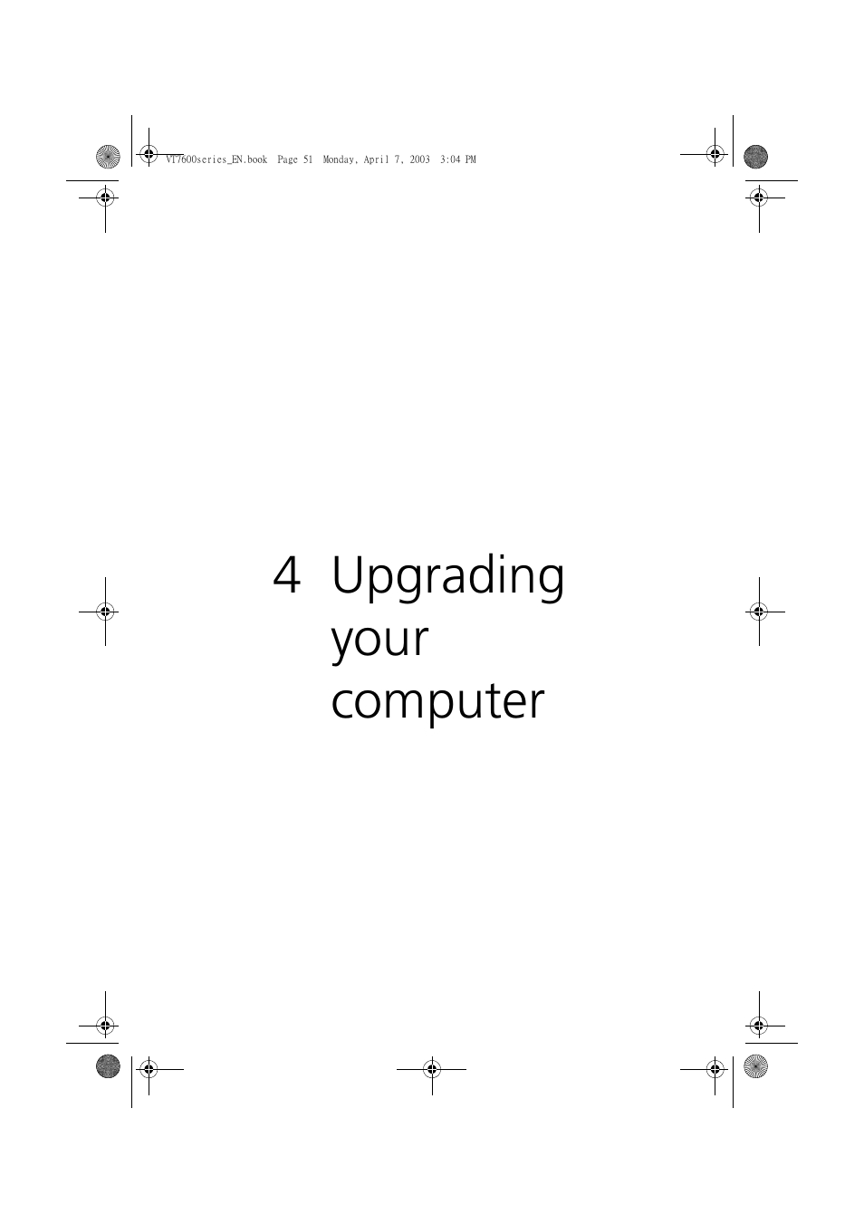 4 upgrading your computer | Acer 7600 series User Manual | Page 57 / 116