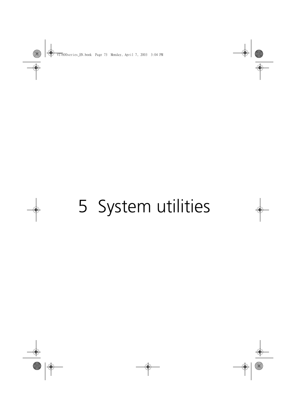 5 system utilities | Acer 7600 series User Manual | Page 79 / 116