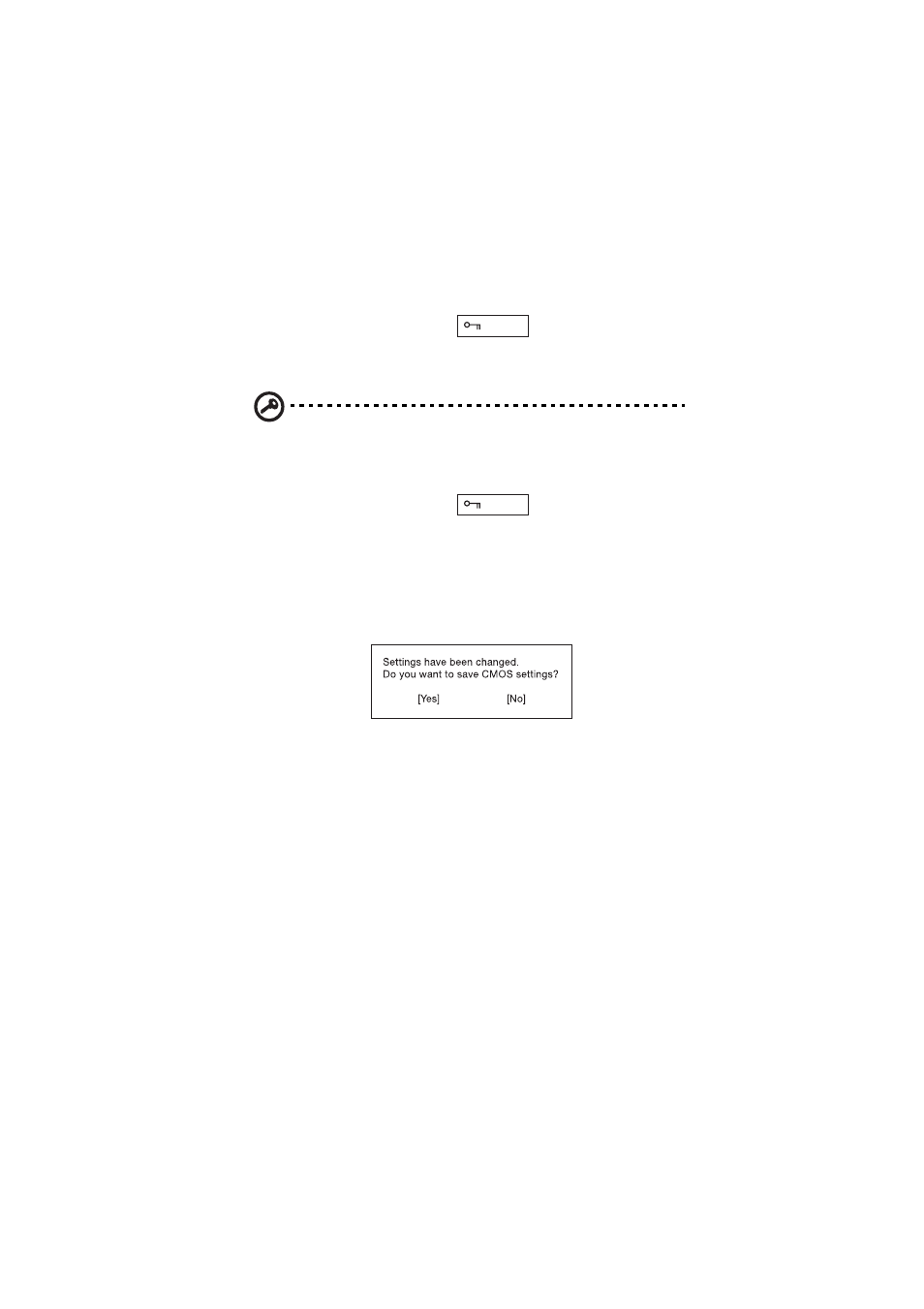 Changing a password, Removing a password | Acer 505 series User Manual | Page 108 / 132