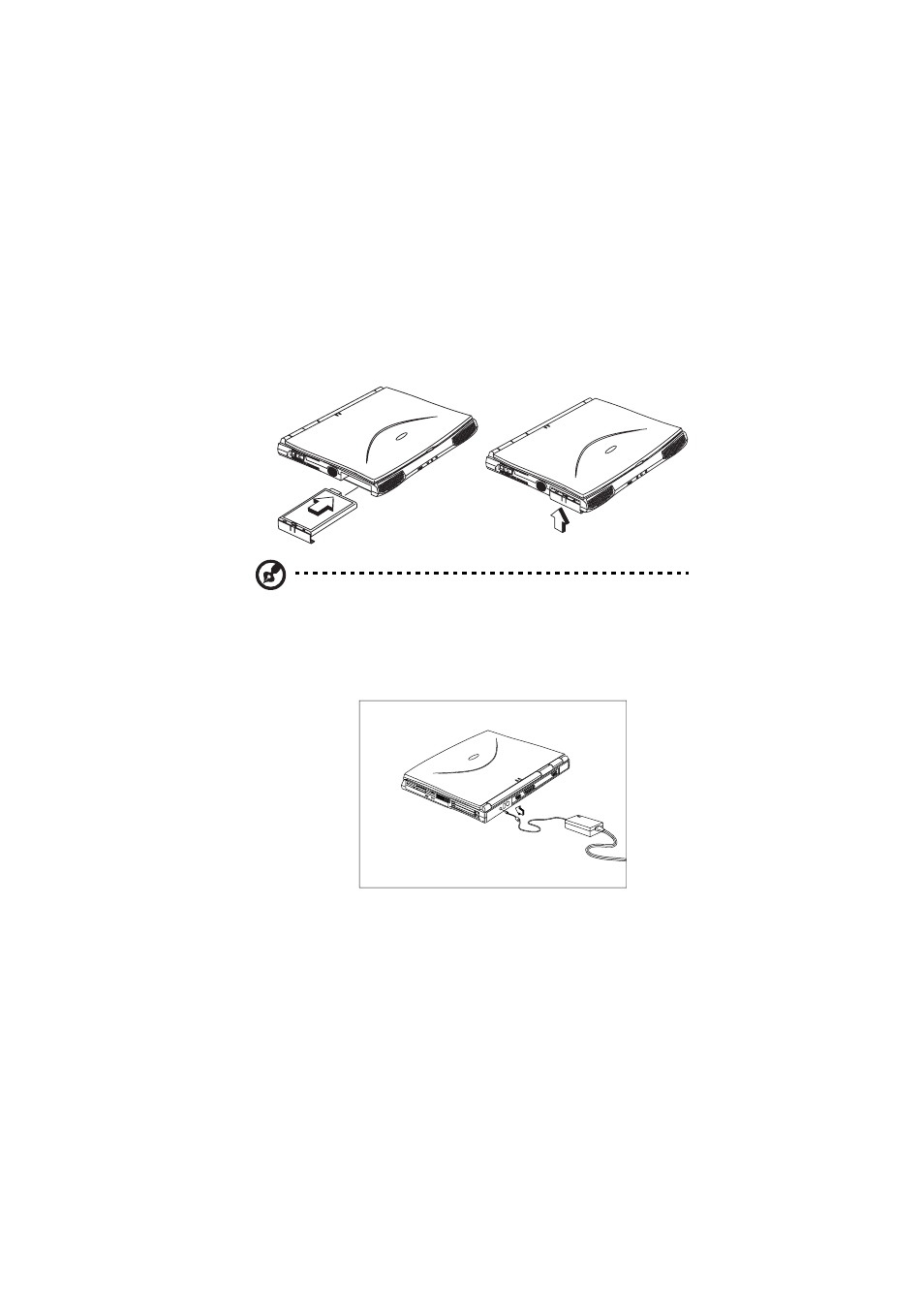 Connecting the computer | Acer 505 series User Manual | Page 16 / 132