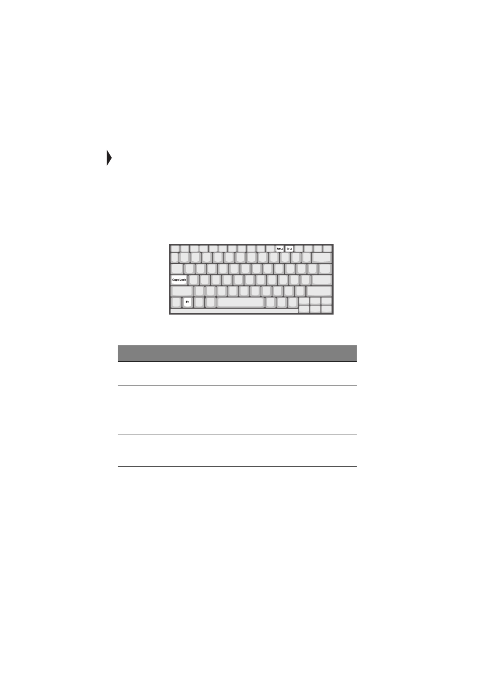 Keyboard, Special keys, Lock keys | Acer 505 series User Manual | Page 30 / 132