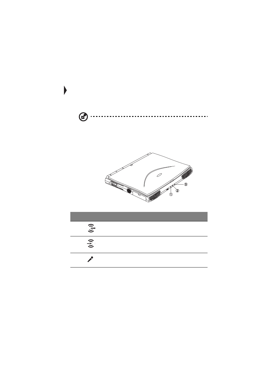 Ports, Front ports | Acer 505 series User Manual | Page 41 / 132