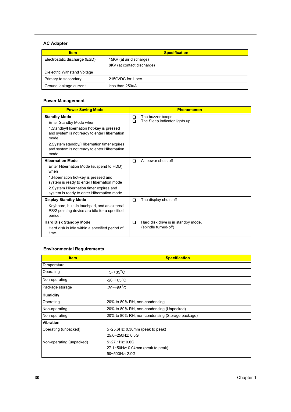 Acer 2600 User Manual | Page 35 / 126