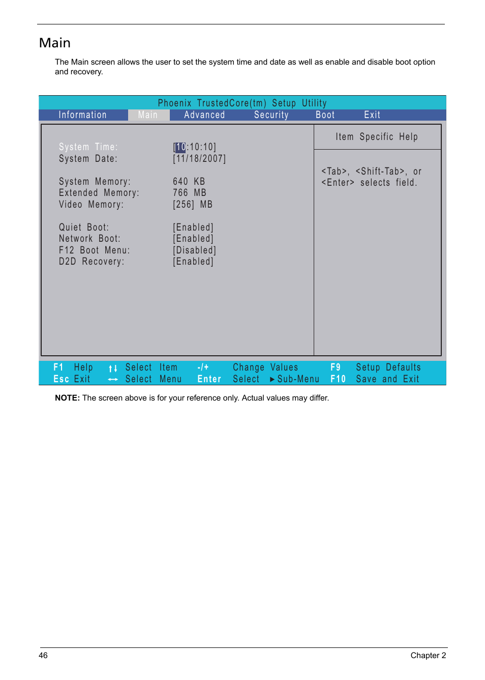 Main | Acer 1200 User Manual | Page 56 / 166