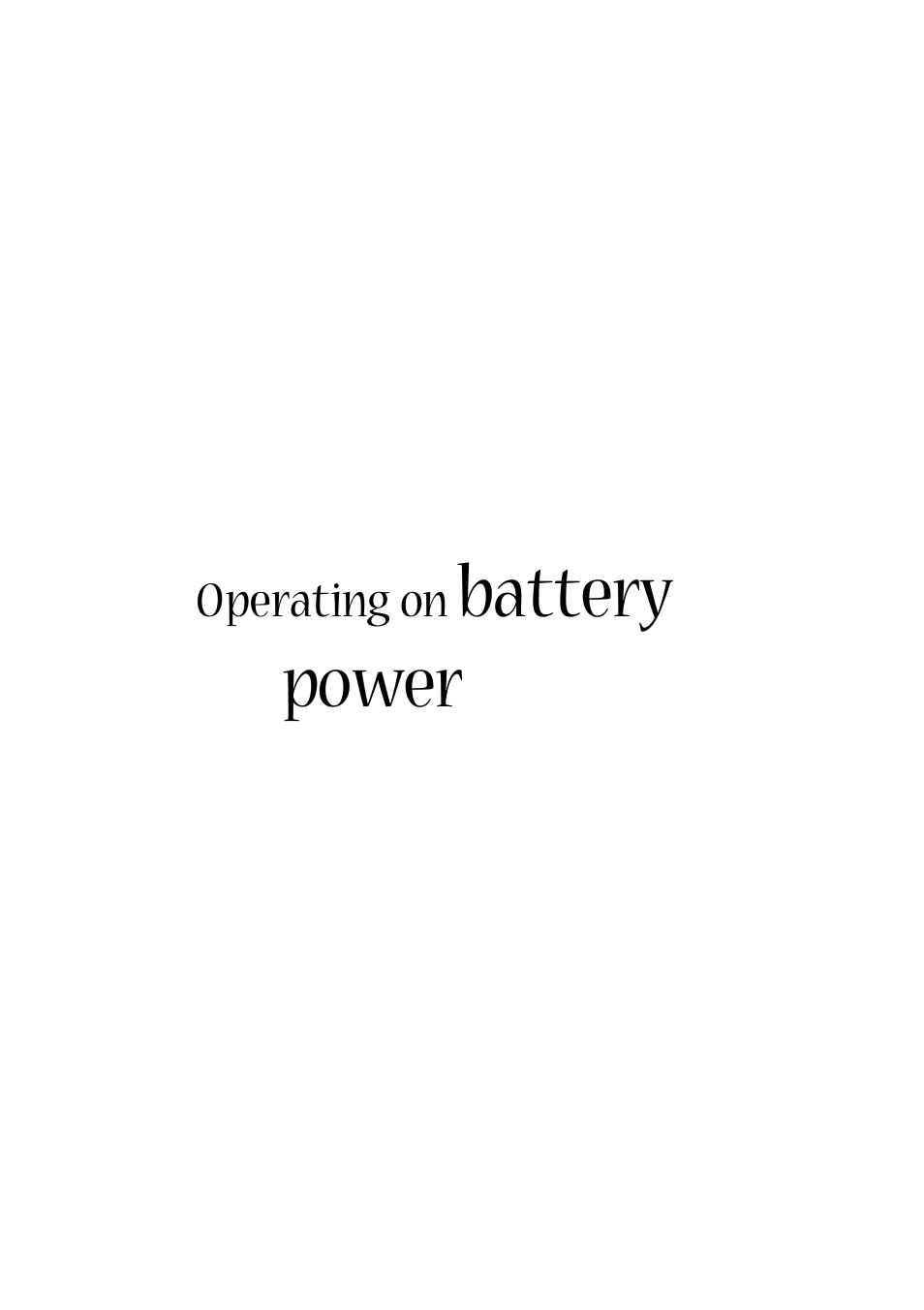 Operating on battery power, Battery power | Acer 1510 Series User Manual | Page 37 / 99