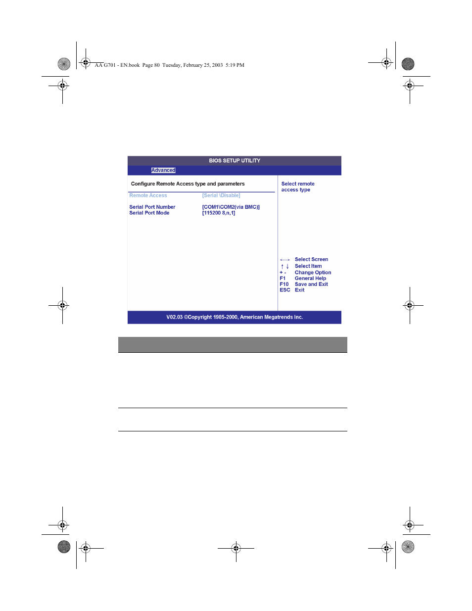 Remote access | Acer Altos G700 series User Manual | Page 90 / 124