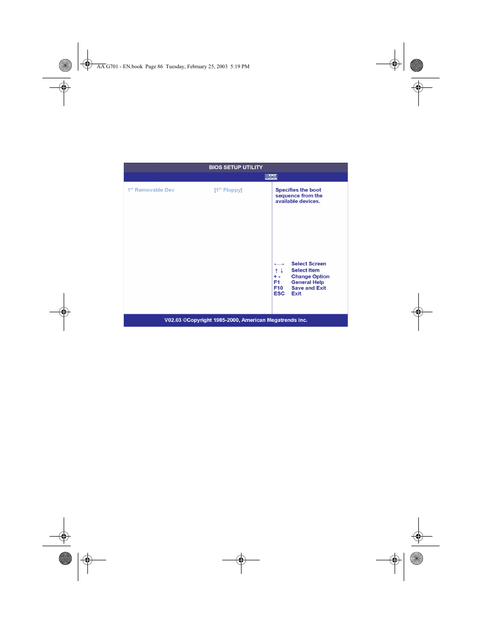 Removable devices | Acer Altos G700 series User Manual | Page 96 / 124