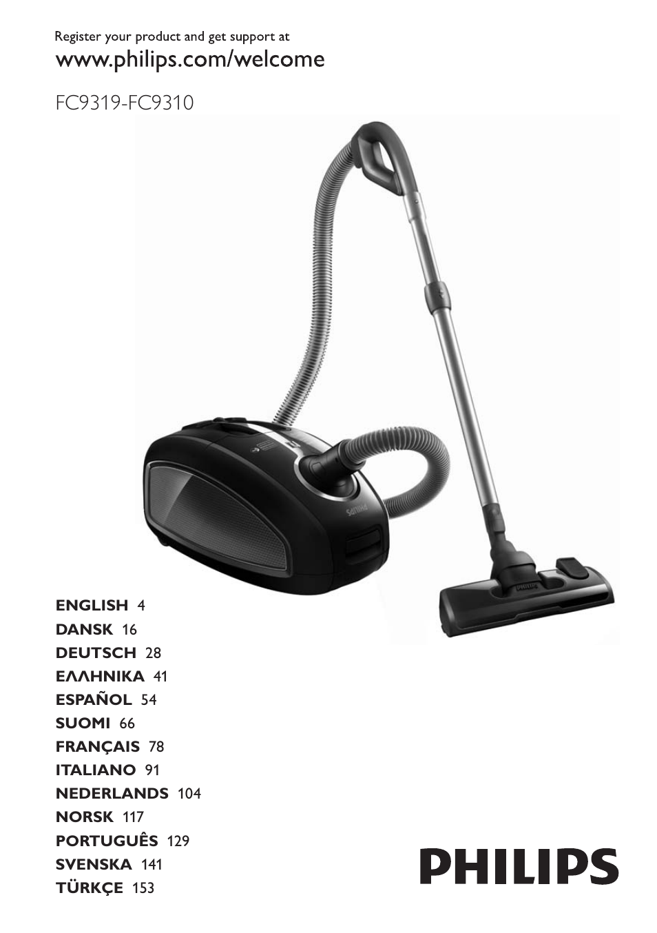 Philips SilentStar Aspirateur avec sac User Manual | 166 pages