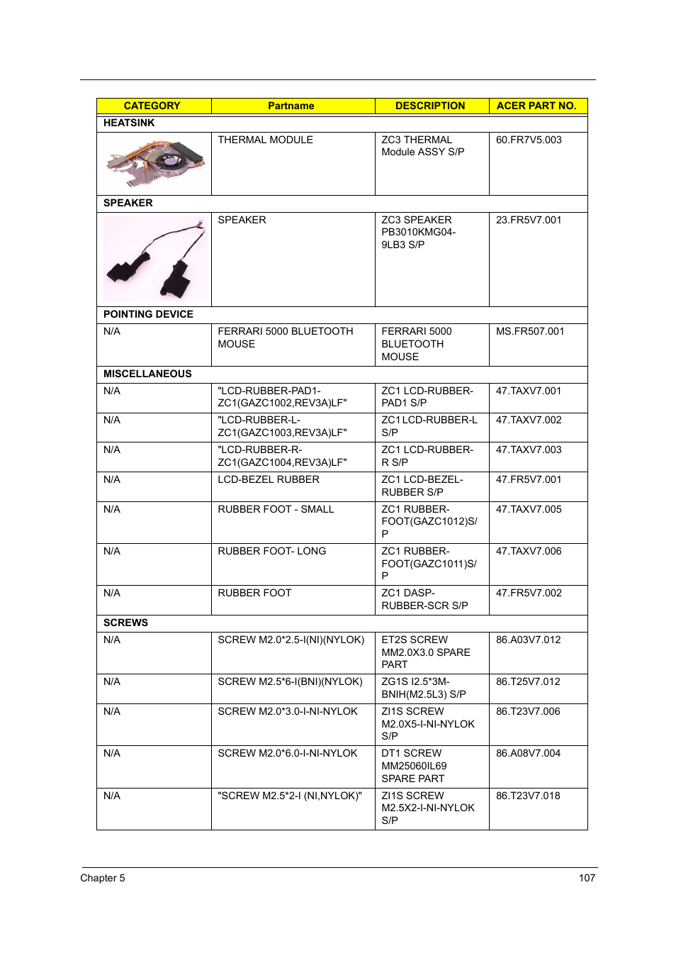 Acer 5000 User Manual | Page 116 / 118