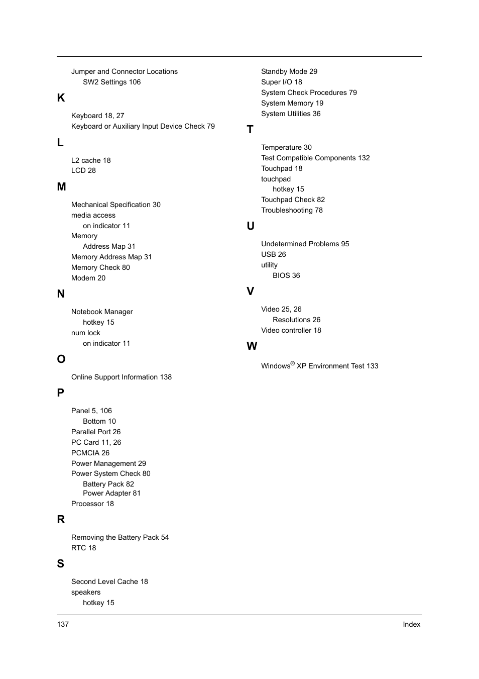 Acer 2500 User Manual | Page 146 / 147