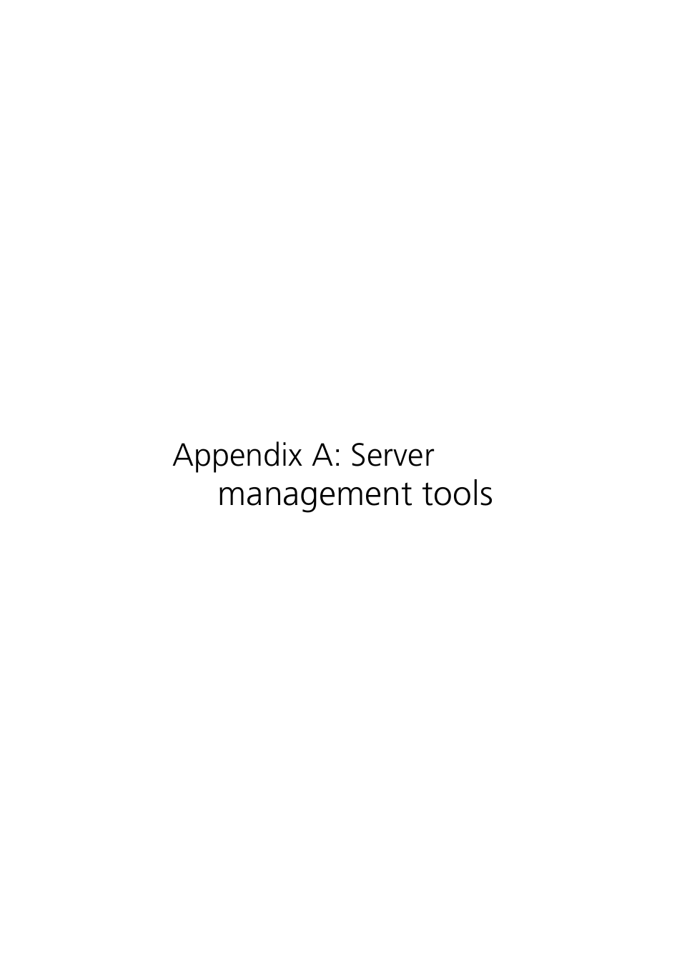 Appendix a: server management tools, Management tools | Acer Altos MU.R230E.001 User Manual | Page 121 / 146