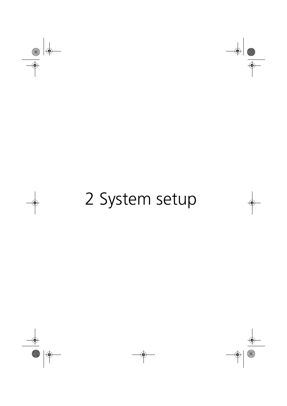 2 system setup | Acer Altos G320 Series User Manual | Page 25 / 132