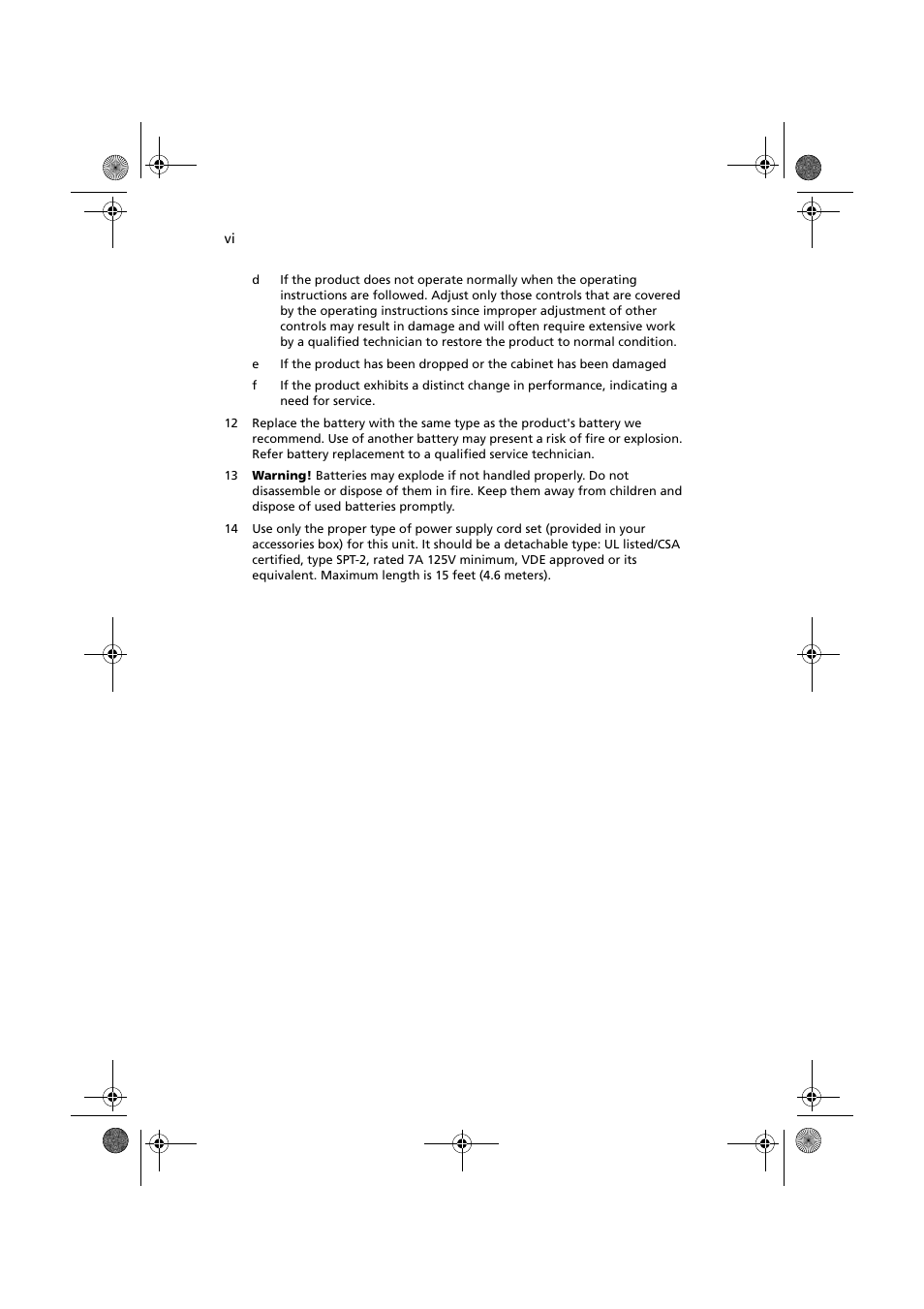 Acer Altos G320 Series User Manual | Page 6 / 132