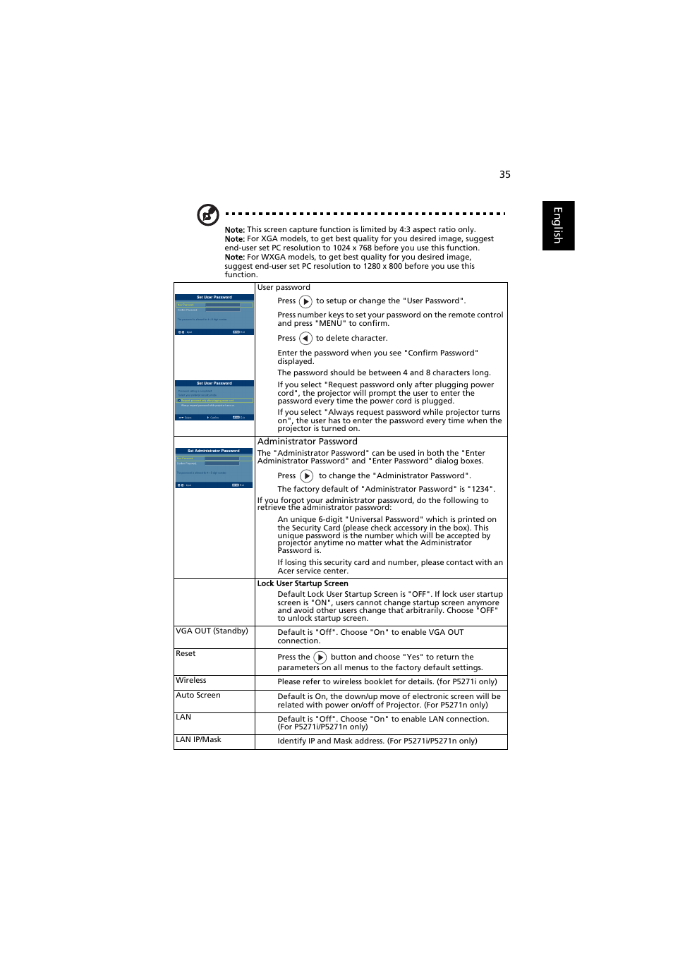Acer P5271 User Manual | Page 47 / 70