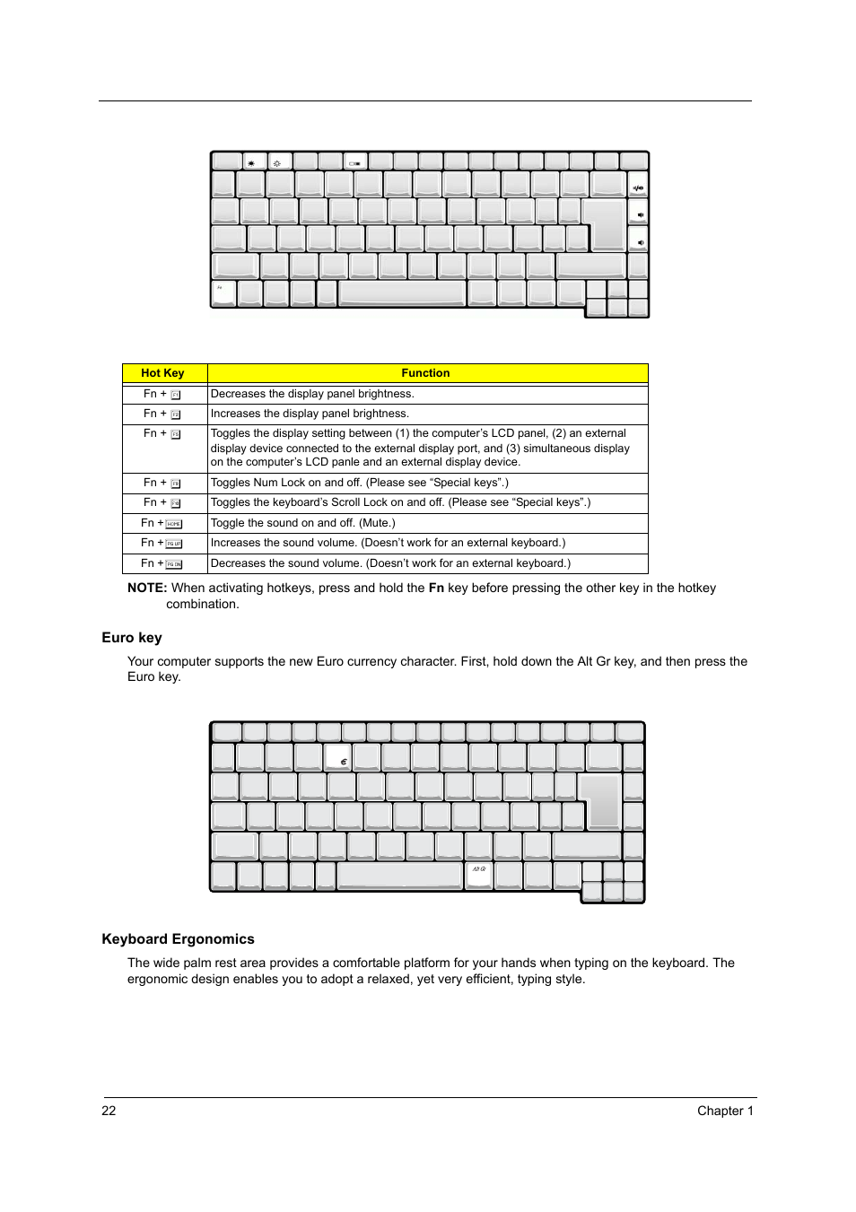 Acer 1310 User Manual | Page 22 / 88
