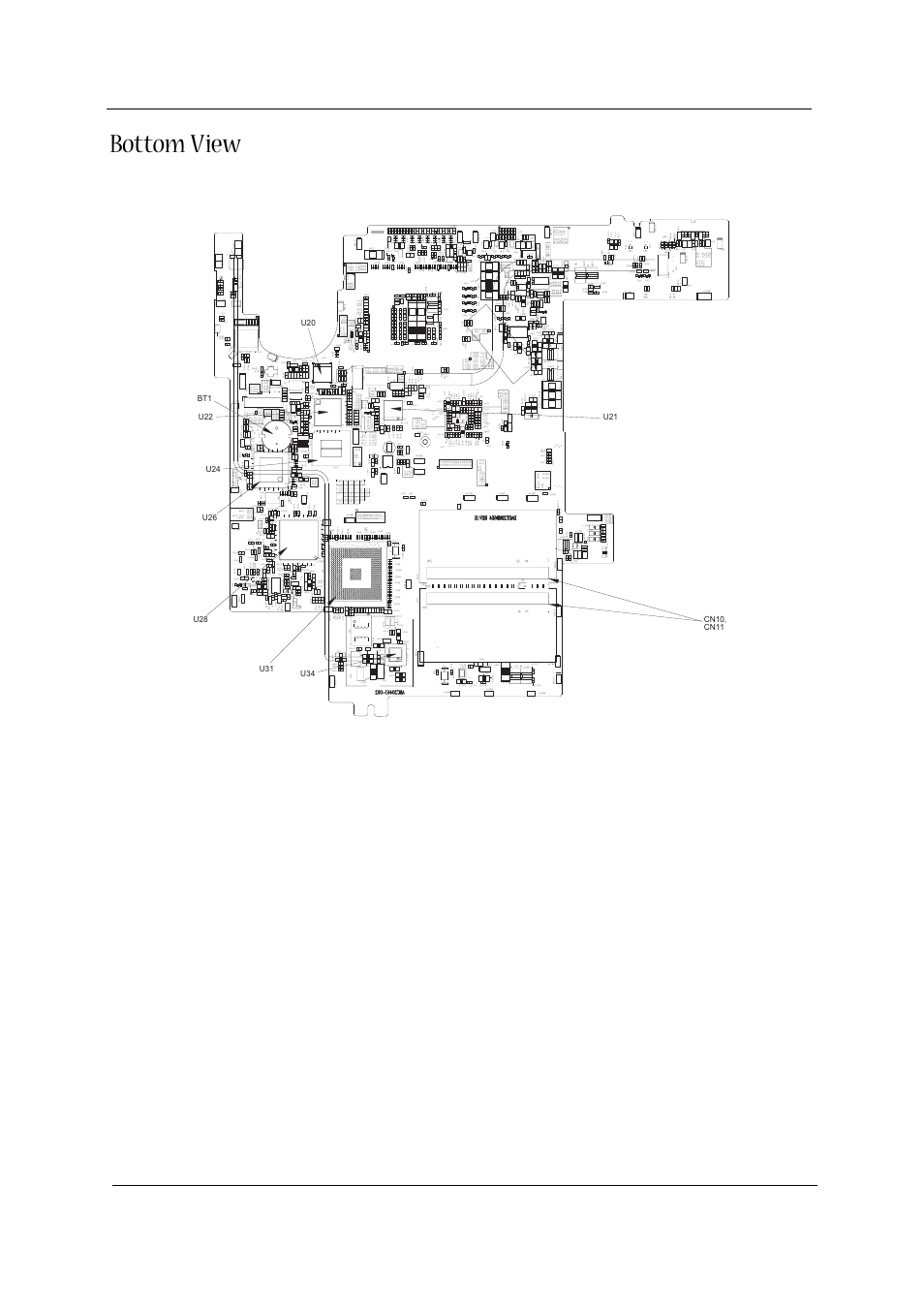Bottom view, 60 chapter 5, S353 | Acer 1310 User Manual | Page 68 / 88