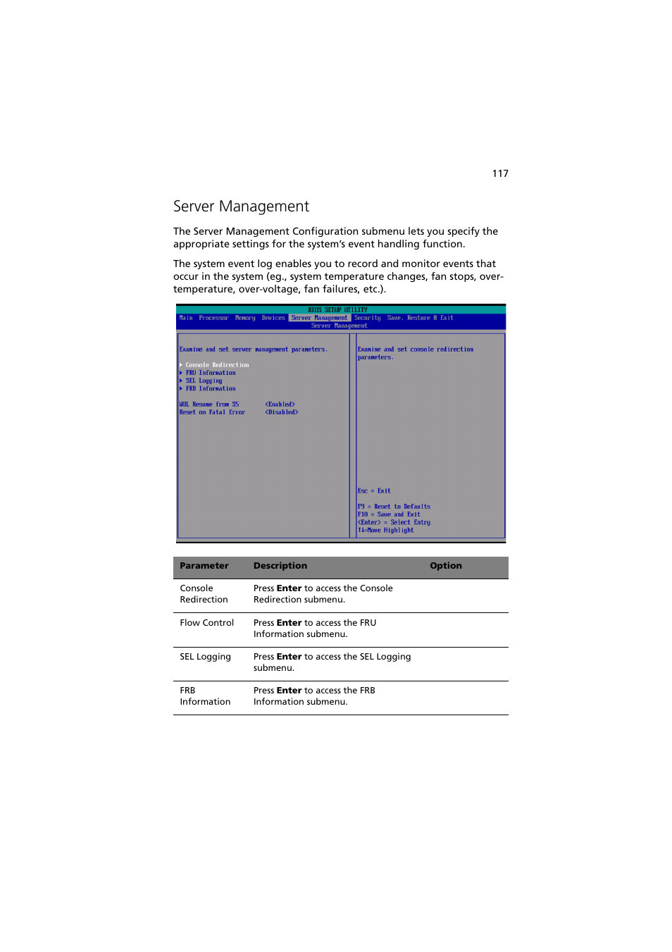 Server management | Acer Altos R910 User Manual | Page 127 / 192