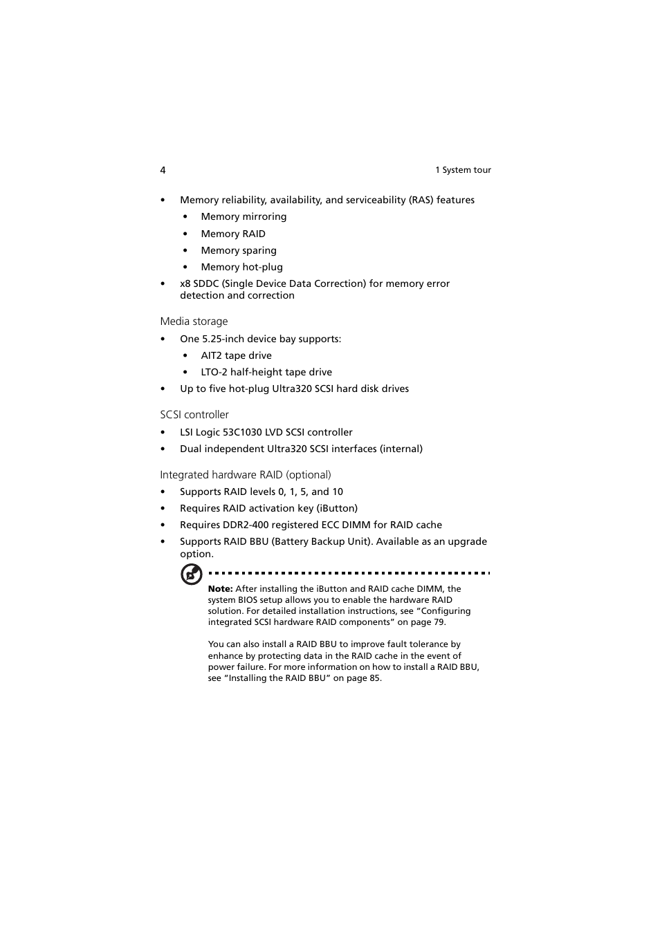 Acer Altos R910 User Manual | Page 14 / 192