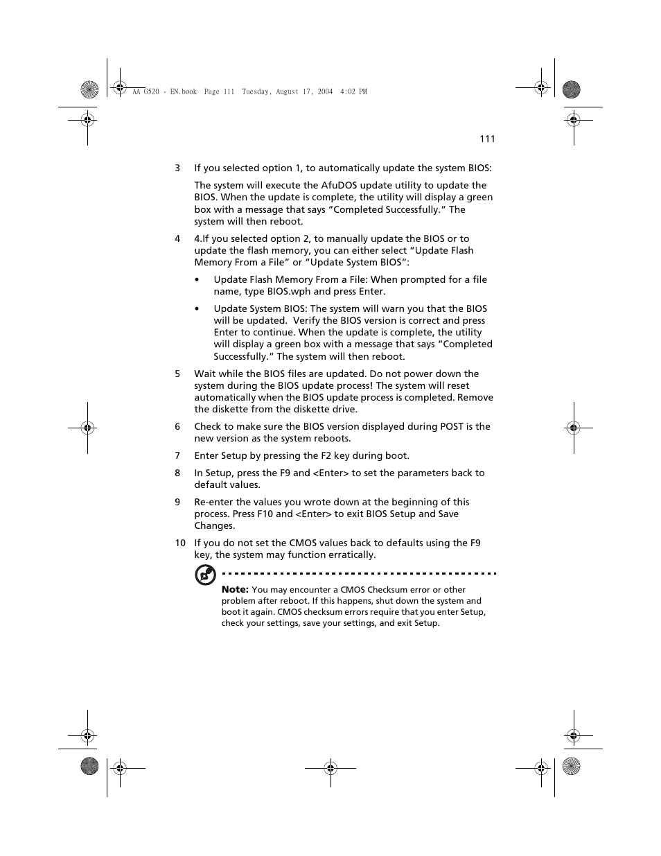 Acer Altos G520 series User Manual | Page 121 / 186