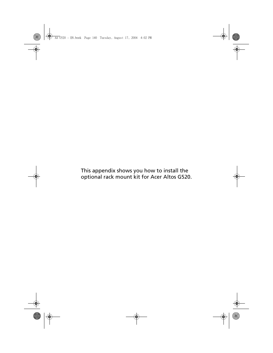 Acer Altos G520 series User Manual | Page 150 / 186