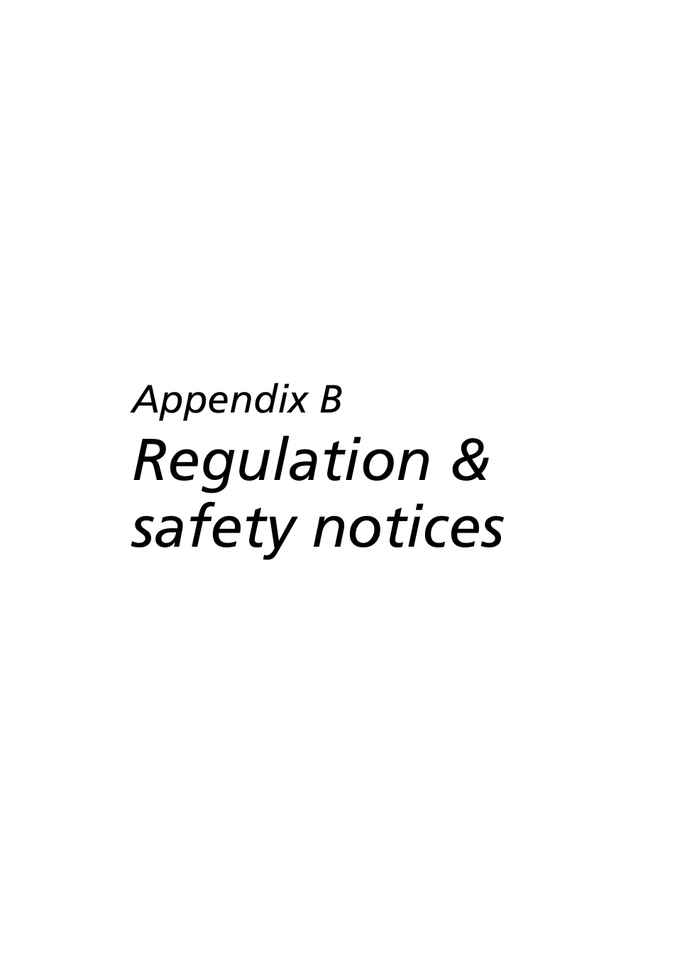 Appendix b regulation & safety notices, Regulation & safety notices | Acer 2500 Series User Manual | Page 81 / 98