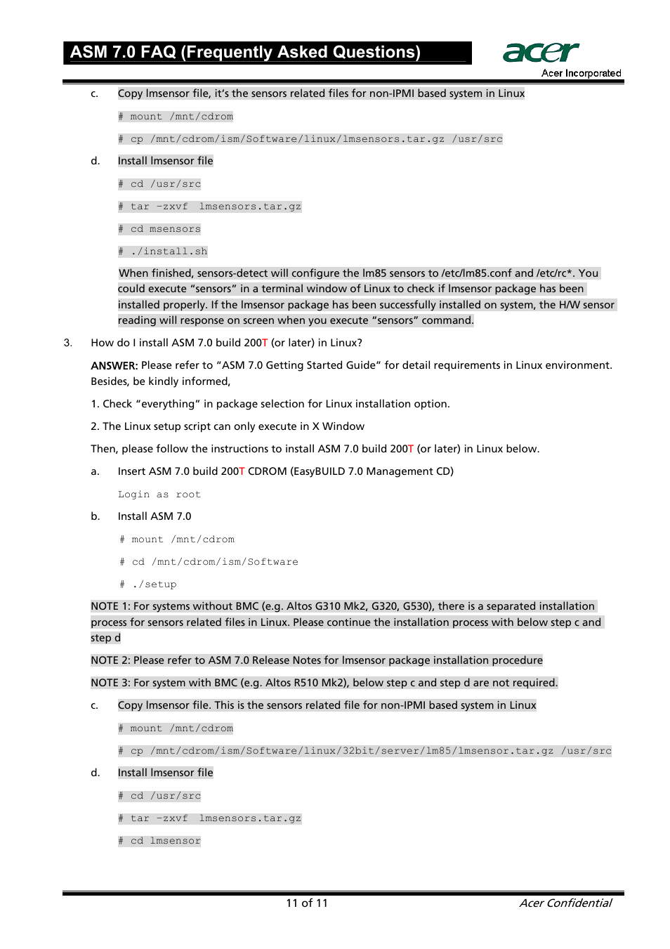 Asm 7.0 faq (frequently asked questions) | Acer ASM 7 User Manual | Page 11 / 32