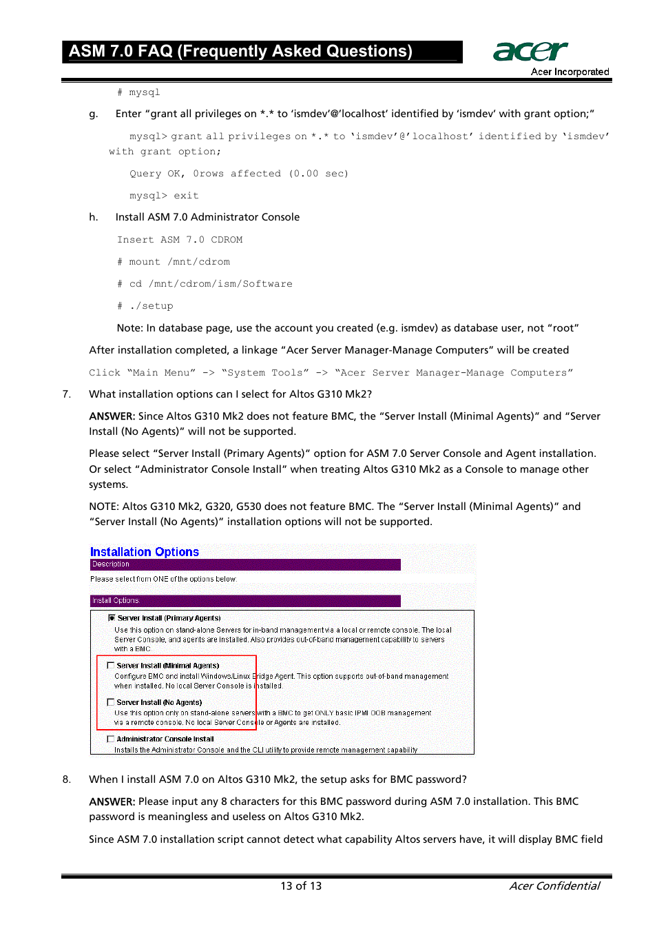 Asm 7.0 faq (frequently asked questions) | Acer ASM 7 User Manual | Page 13 / 32