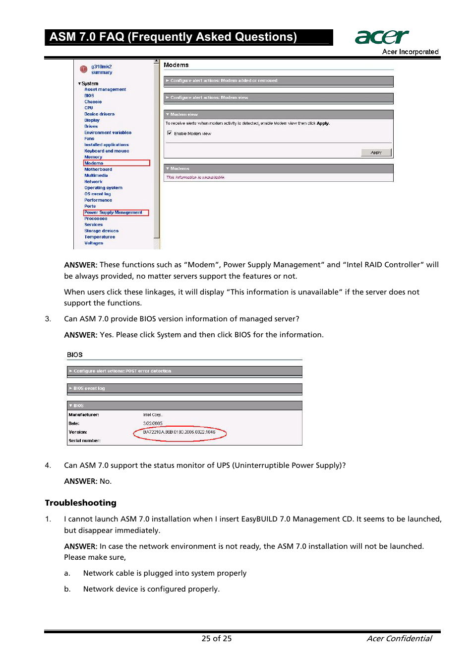 Asm 7.0 faq (frequently asked questions) | Acer ASM 7 User Manual | Page 25 / 32