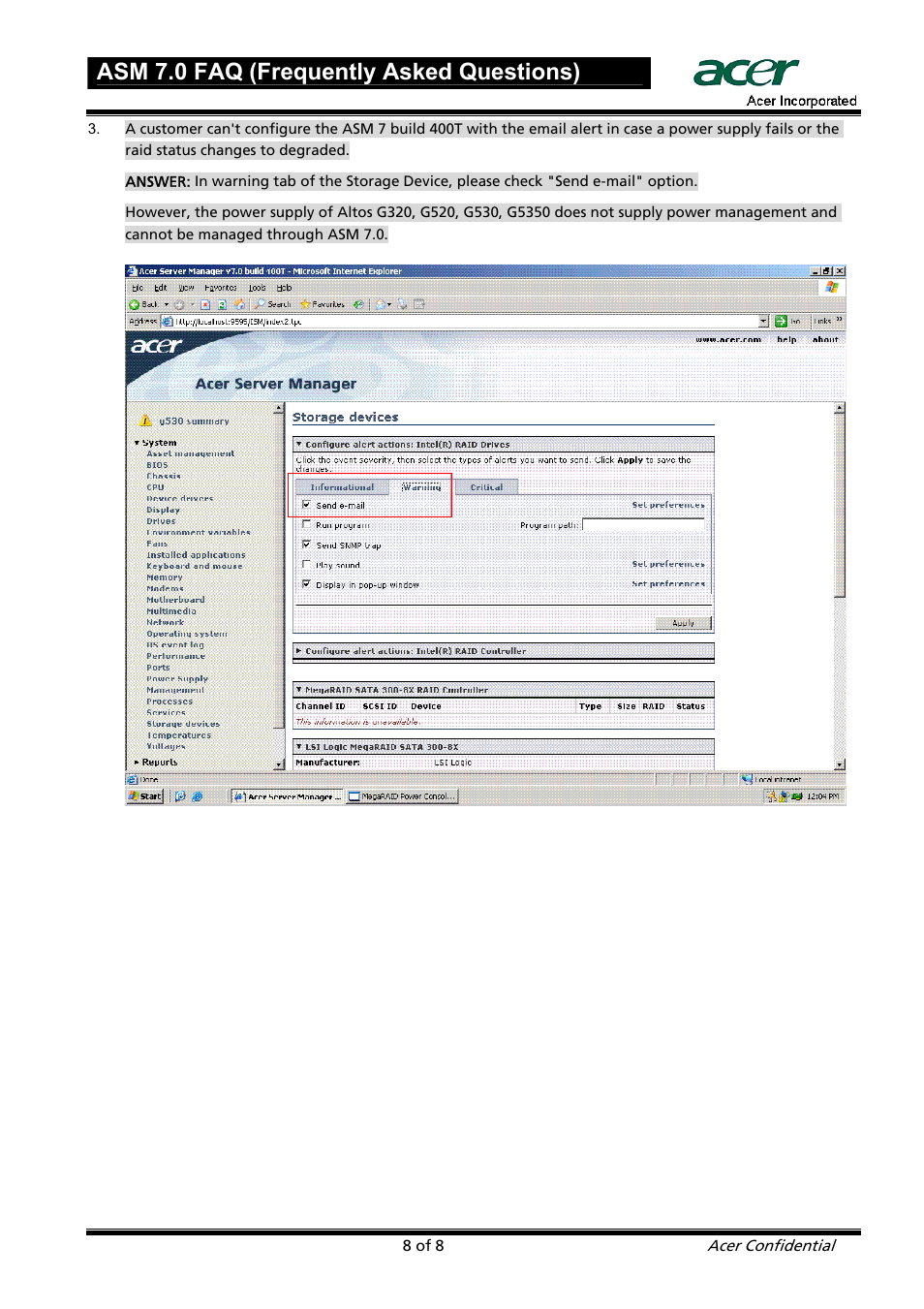 Asm 7.0 faq (frequently asked questions) | Acer ASM 7 User Manual | Page 8 / 32