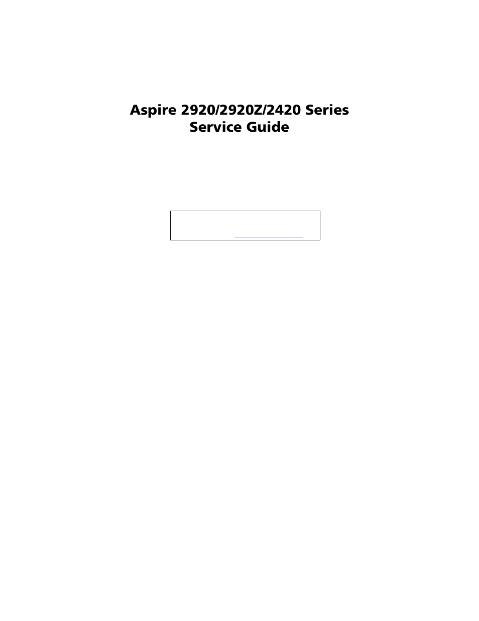 Acer 2920 User Manual | 170 pages