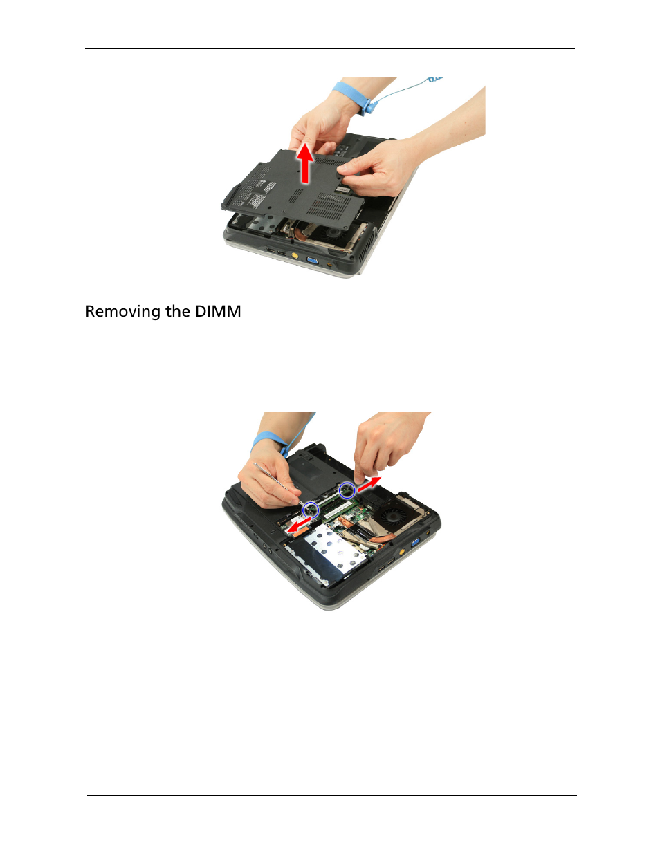 Removing the dimm | Acer 2920 User Manual | Page 69 / 170