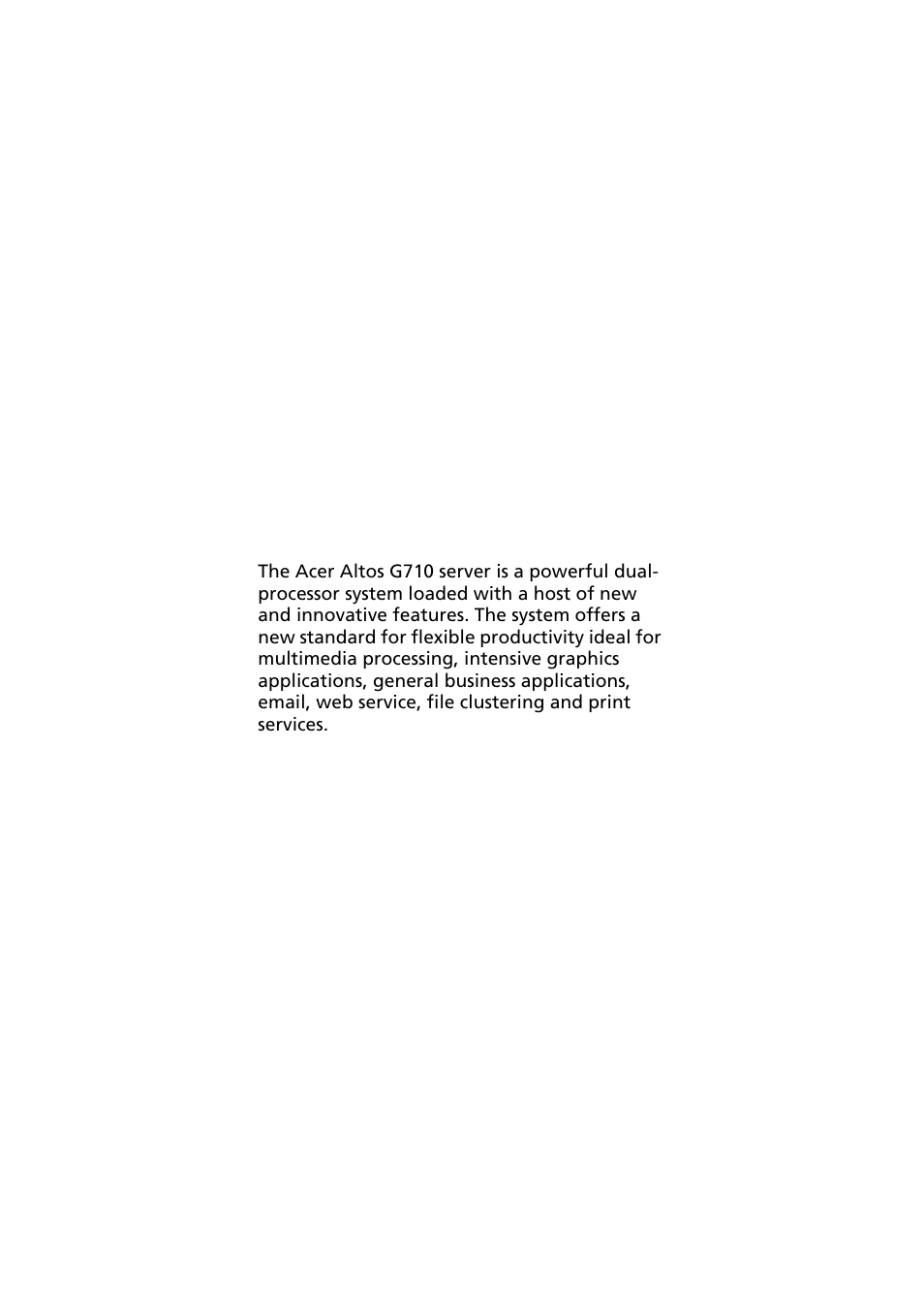 Acer Altos G710 User Manual | Page 12 / 198