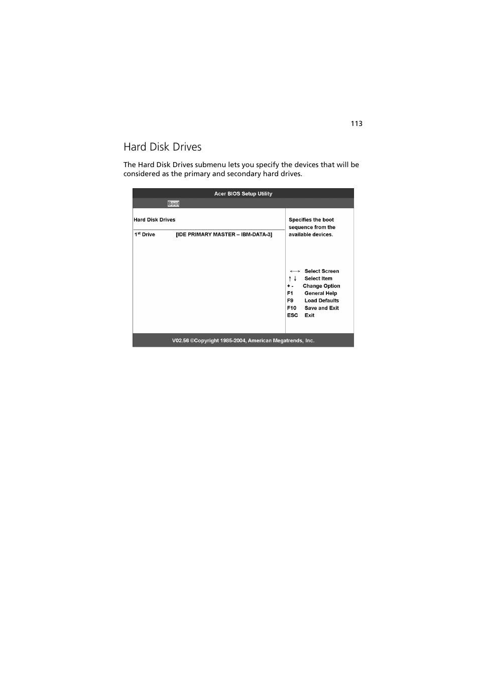 Hard disk drives | Acer Altos G710 User Manual | Page 123 / 198
