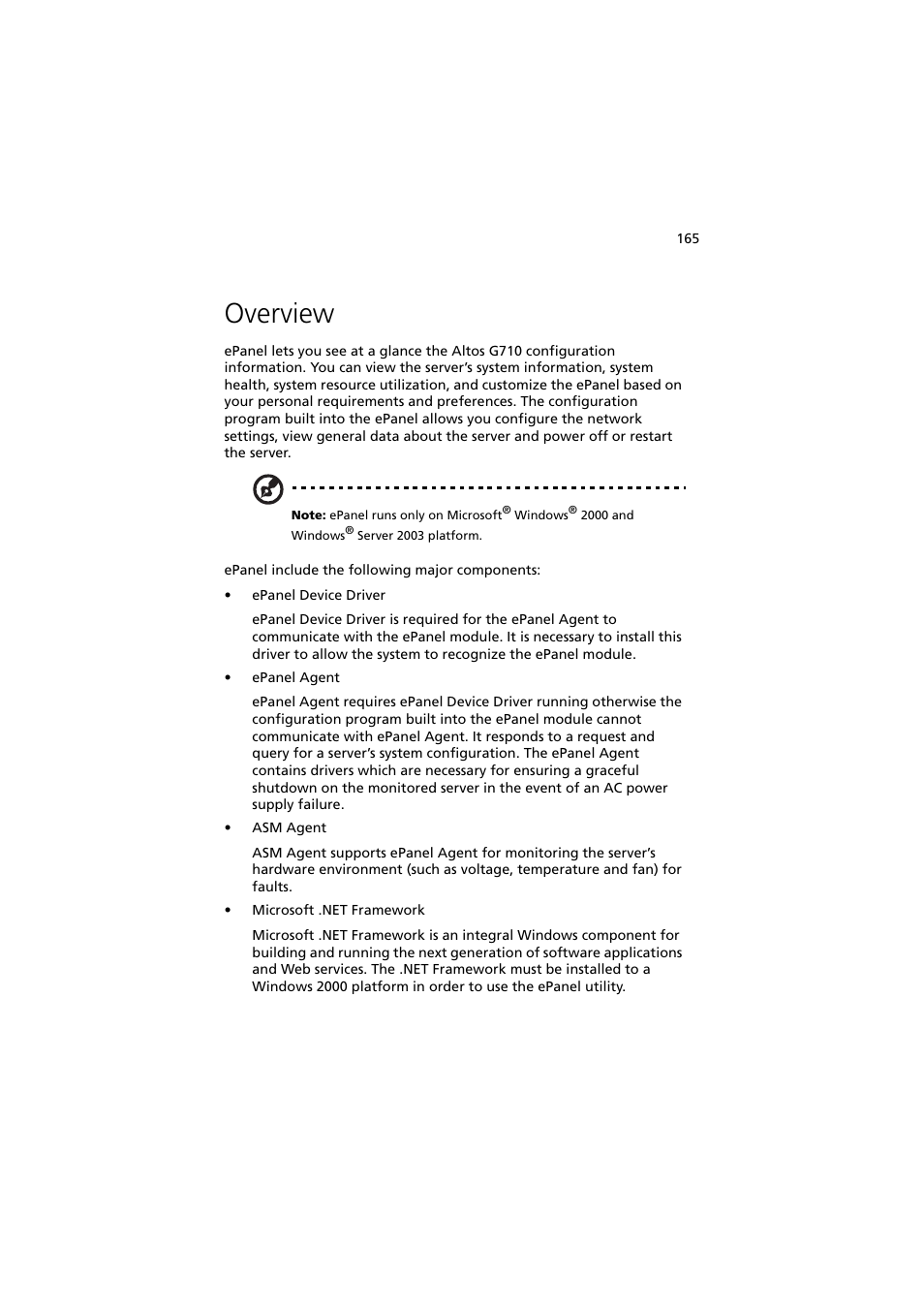 Overview | Acer Altos G710 User Manual | Page 175 / 198